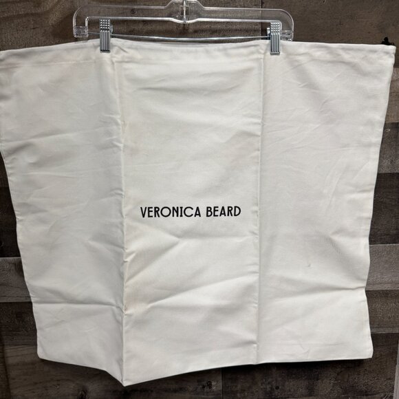 Veronica Beard Large Dash Tote Bag Black Pebble Leather with Dust Cover NEW - Picture 9 of 9